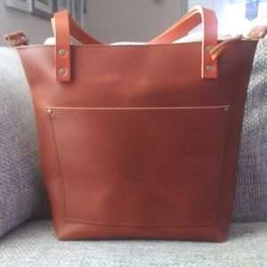 Portland leather goods Honey tote